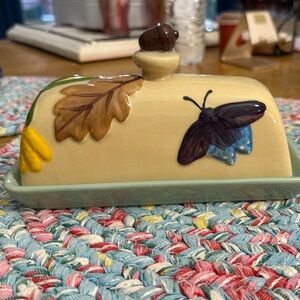 The Faye Icon Stoneware Butter Dish Anthropologie